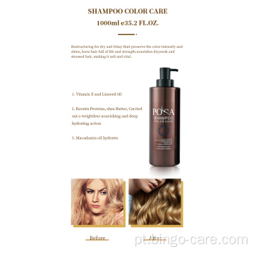 Shampoo anti-desbotamento de proteção de cor